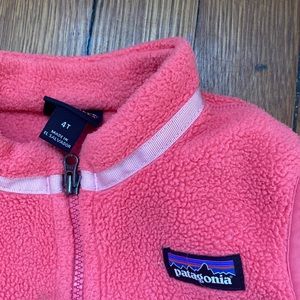 Patagonia kids 4T pink fleece vest